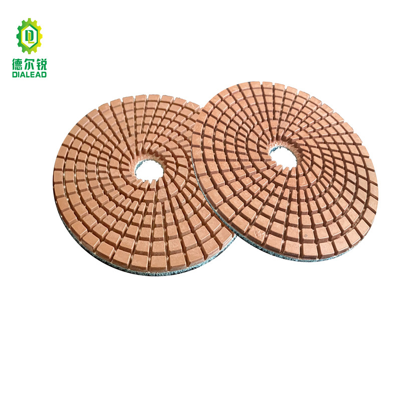 4 Inch Wet Flexible Diamond Polishing Pad for Engineered Stone Marble And Granite